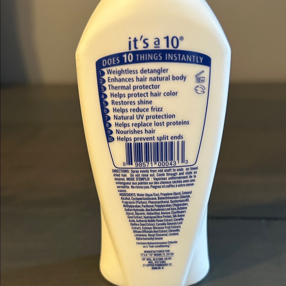 It's a 10 Miracle Leave-In Lite Spray - White and Blue - Picture 2 of 2